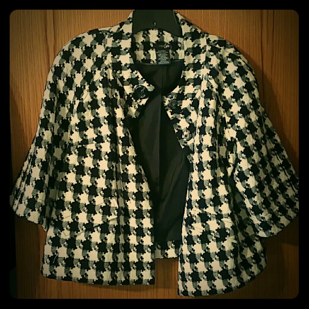 East 5th cropped houndstooth jacket